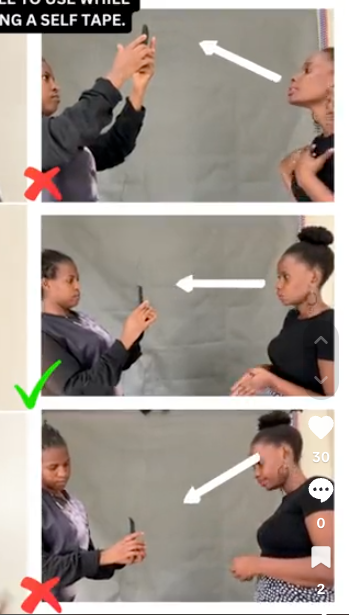 Self-tape camera angle guide